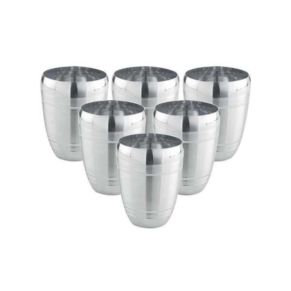 Picture of AJUBA CP GLASS - stainless steel water glass, set of 6 pcs - 250 ml each