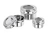 Picture of RATNA Stainless Steel See Through Dabbi/storage Container, 3 Piece, Silver
