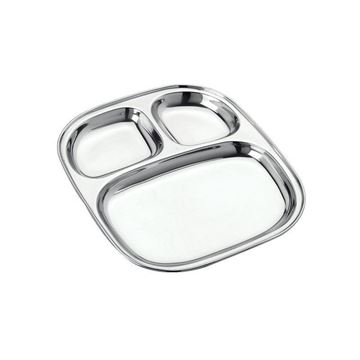 Picture of RATNA Stainless Steel Dynasty Small Pav Bhaji Thali/compartment Plates