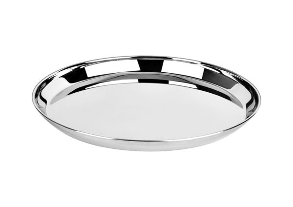 Picture of RATNA Stainless Steel Bagi Thali/plates,6 Piece, Silver