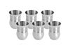 Picture of RATNA Stainless Steel Cp Flower Pot Drinking Glasses, 250 Ml, 6 Piece, Silver