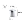 Picture of Ratna Stainless Steel Plain Cover Deep Dabba/Storage Container (PC Deep Dabba 10*12 + 13*14)